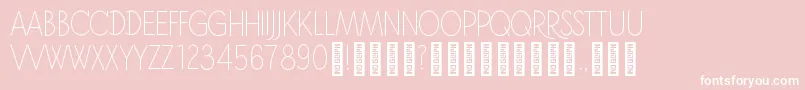 JonahRegular Font – White Fonts on Pink Background