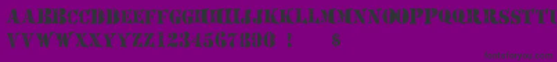 Mashed-Schriftart – Schwarze Schriften auf violettem Hintergrund