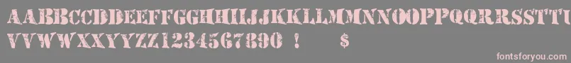 Mashed Font – Pink Fonts on Gray Background