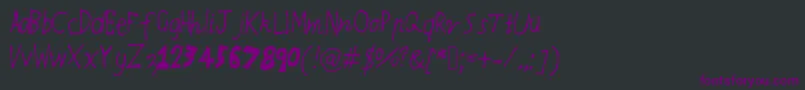 Rqsthinnyandthicky Font – Purple Fonts on Black Background