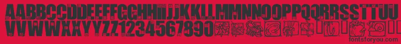 Más sobre la fuente LmsBadBugs fuente LmsBadBugs – Fuentes Negras Sobre Fondo Rojo