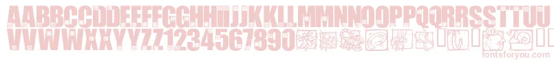 フォントLmsBadBugs – ピンクのフォント