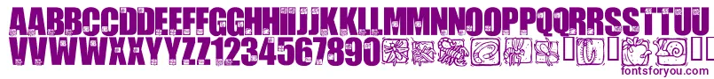 Czcionka LmsBadBugs – fioletowe czcionki