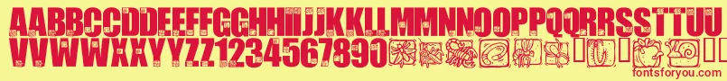 Lisätietoja LmsBadBugs-fontista LmsBadBugs-fontti – punaiset fontit keltaisella taustalla