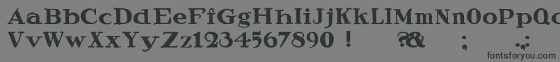 フォントSpeedballRagged – 黒い文字の灰色の背景