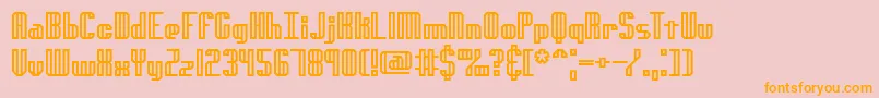 More about Genotyph Font Genotyph Font – Orange Fonts on Pink Background