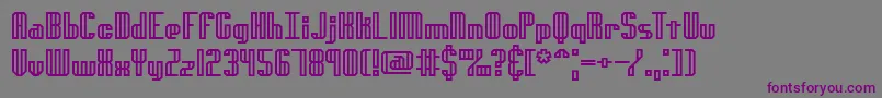 Genotyph Font – Purple Fonts on Gray Background