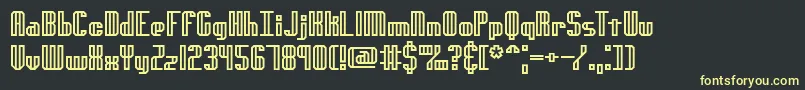 More about Genotyph Font Genotyph Font – Yellow Fonts on Black Background