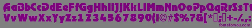 Thimbadisplayssk Font – Purple Fonts on Gray Background