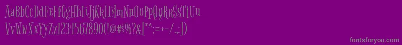 Police BigelowrulesRegular – polices grises sur fond violet