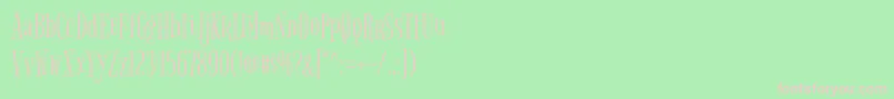 BigelowrulesRegular Font – Pink Fonts on Green Background