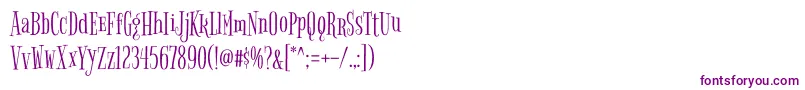BigelowrulesRegular Font – Purple Fonts on White Background