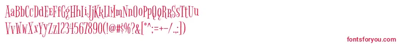 BigelowrulesRegular Font – Red Fonts on White Background