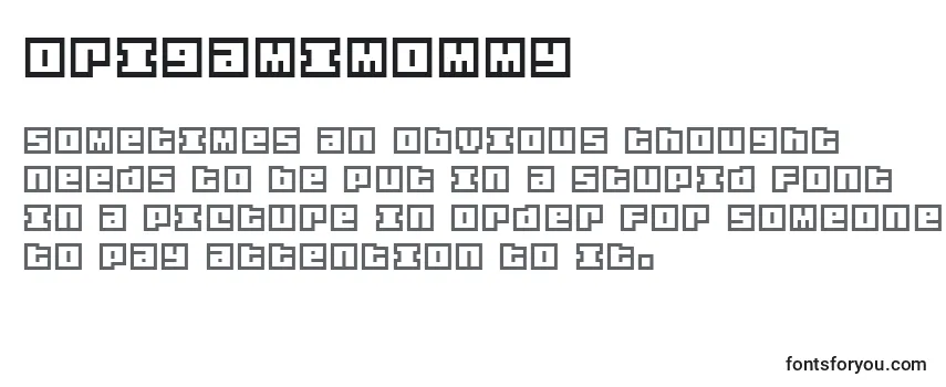 Review of the OrigamiMommy Font