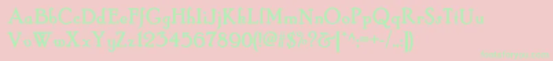 fuente Hobbyhorsenf – Fuentes Verdes Sobre Fondo Rosa