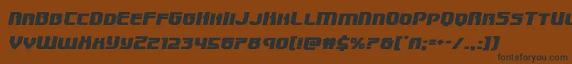 Speedwagonexpandital Font – Black Fonts on Brown Background