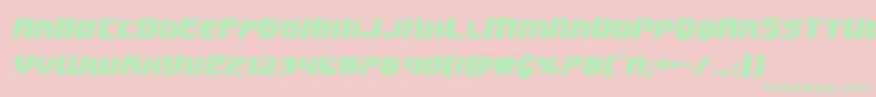 Speedwagonexpandital Font – Green Fonts on Pink Background