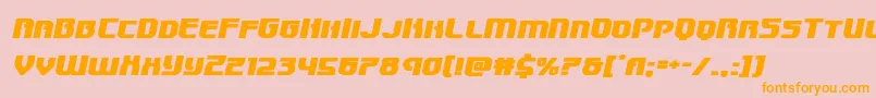 Speedwagonexpandital Font – Orange Fonts on Pink Background