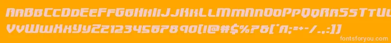 Speedwagonexpandital Font – Pink Fonts on Orange Background