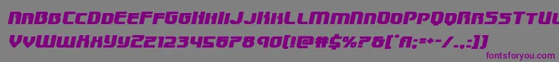 Speedwagonexpandital Font – Purple Fonts on Gray Background