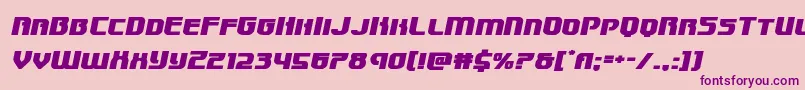 Speedwagonexpandital Font – Purple Fonts on Pink Background