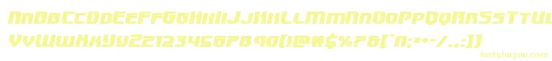 Speedwagonexpandital Font – Yellow Fonts on White Background