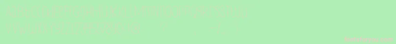 フォントDkLampion – 緑の背景にピンクのフォント