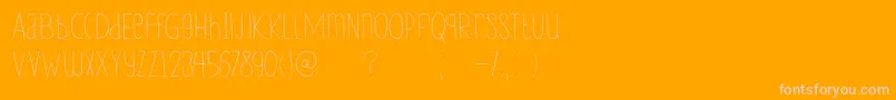 DkLampion Font – Pink Fonts on Orange Background