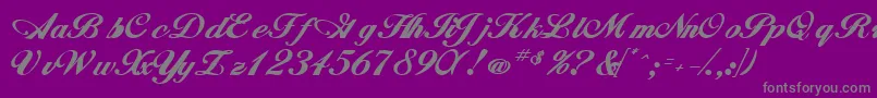 fuente WhimsiScriptSskBold – Fuentes Grises Sobre Fondo Morado
