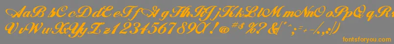 fuente WhimsiScriptSskBold – Fuentes Naranjas Sobre Fondo Gris