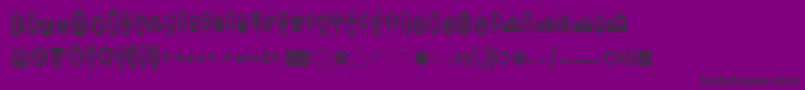 EscalopeSoftIcons Font – Black Fonts on Purple Background