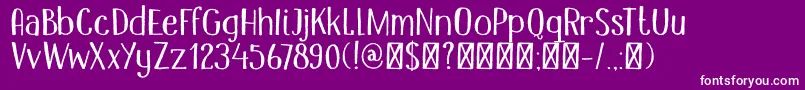 DkMandolin Font – White Fonts on Purple Background