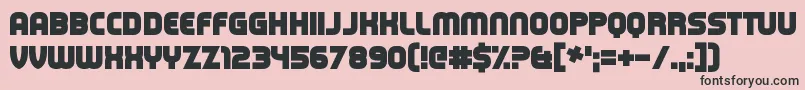 Шрифт CapitalClickbait – чёрные шрифты на розовом фоне
