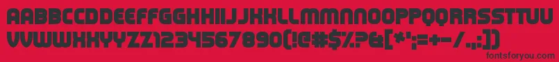 CapitalClickbait Font – Black Fonts on Red Background