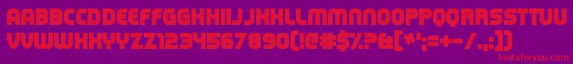 CapitalClickbait Font – Red Fonts on Purple Background