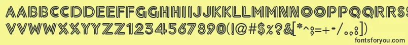 More about Neonthck Font Neonthck Font – Black Fonts on Yellow Background
