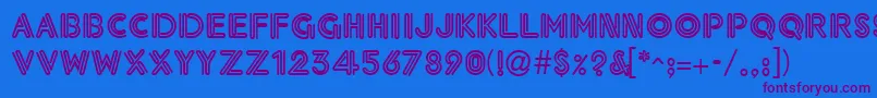Neonthck-fontti – violetit fontit sinisellä taustalla