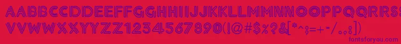 Neonthck Font – Purple Fonts on Red Background