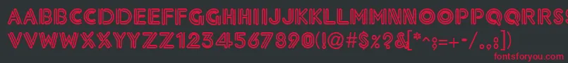 Neonthck Font – Red Fonts on Black Background