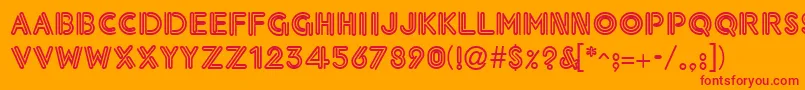 More about Neonthck Font Neonthck Font – Red Fonts on Orange Background