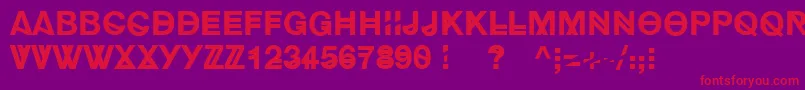 Шрифт HipstelveticaBold – красные шрифты на фиолетовом фоне