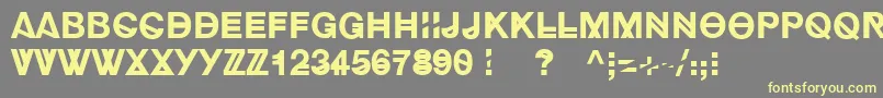 HipstelveticaBold Font – Yellow Fonts on Gray Background