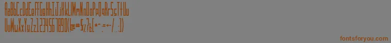 TruckRocketry Font – Brown Fonts on Gray Background
