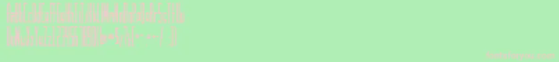 フォントTruckRocketry – 緑の背景にピンクのフォント