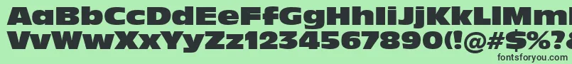 Incised901NordBt Font – Black Fonts on Green Background