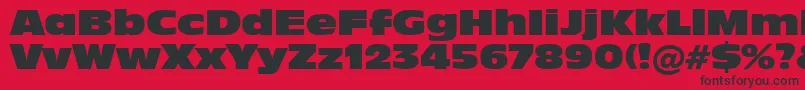fuente Incised901NordBt – Fuentes Negras Sobre Fondo Rojo