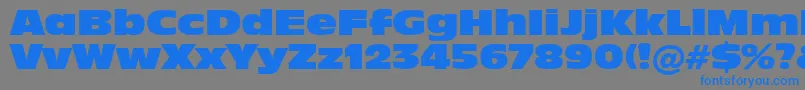 Incised901NordBt Font – Blue Fonts on Gray Background