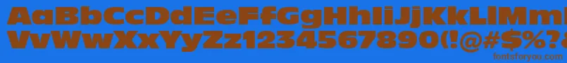 Incised901NordBt Font – Brown Fonts on Blue Background