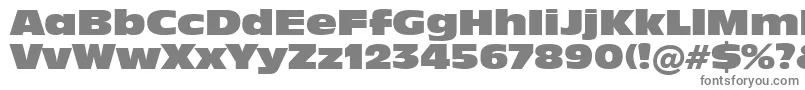 Incised901NordBt-fontti – harmaat kirjasimet valkoisella taustalla