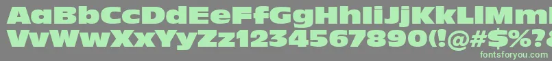 Incised901NordBt Font – Green Fonts on Gray Background
